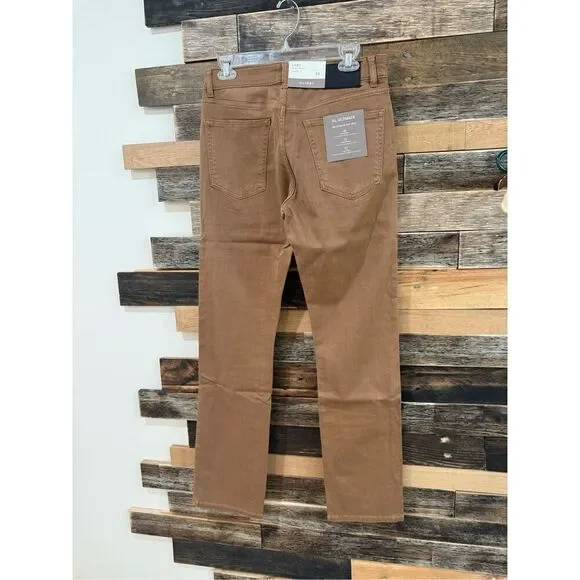 DL1961 NWT AVERY DL ULTIMATE PANT Mens Tigers Eye Brown Modern Straight sz 31x34 - Picture 2 of 7
